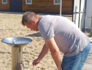 Питьевой фонтанчик на пляже