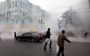 Прорыв трубы на Большой Васильковской в Киеве