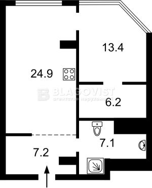 Квартира W-7369647, Верхогляда Андрея (Драгомирова Михаила), 14а, Киев - Фото 2