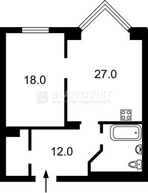 Квартира W-7369652, Верхогляда Андрія (Драгомирова Михайла), 14а, Київ - Фото 9
