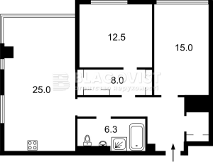 Квартира W-7369658, Верхогляда Андрея (Драгомирова Михаила), 19б, Киев - Фото 19