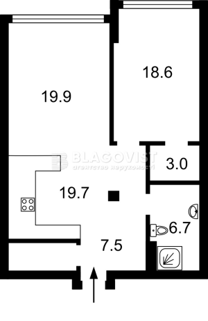 Квартира W-7369661, Бойчука Михайла (Кіквідзе), 41б, Київ - Фото 30