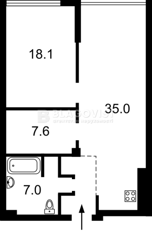 Квартира W-7369675, Бойчука Михайла (Кіквідзе), 41б, Київ - Фото 32