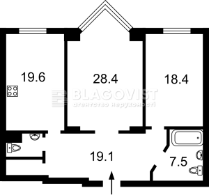 Квартира W-7369742, Верхогляда Андрія (Драгомирова Михайла), 14а, Київ - Фото 2