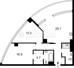 Квартира W-7369760, Іоанна Павла ІІ (Лумумби Патріса), 12, Київ - Фото 2