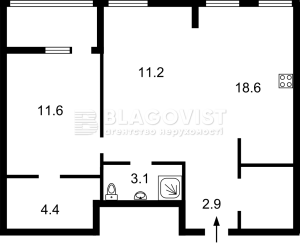 Квартира W-7378728, Салютна, 2, Київ - Фото 21