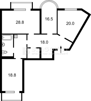  Офис, W-7376510, Черновола Вячеслава, 25, Киев - Фото 3