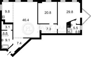 Квартира W-7408653, Назарівська (Вєтрова), 7б, Київ - Фото 19