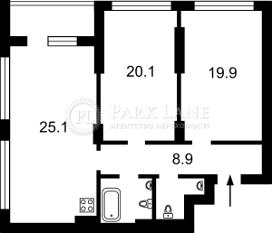 Квартира W-7359939, Фортечний тупик (Тверський тупик), 7в, Київ - Фото 2