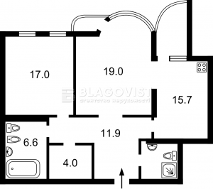 Квартира W-7297525, Тютюнника Василя (Барбюса Анрі), 37/1, Київ - Фото 3