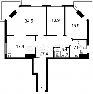 Квартира W-7297573, Гедройця Єжи (Тверська), 2, Київ - Фото 2