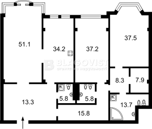 Квартира W-7317807, Грушевського М., 9а, Київ - Фото 3