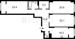 Квартира W-7349174, Заболотного Академика, 1б, Киев - Фото 2