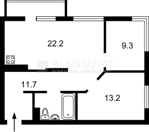 Квартира W-7394735, Джона Маккейна (Кудри Ивана), 1б, Киев - Фото 2