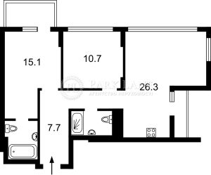 Квартира W-7314960, Гарета Джонса (Хохловых Семьи), 12, Киев - Фото 3