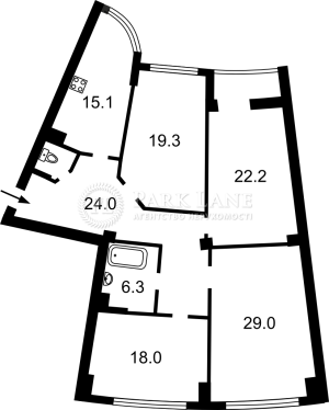 Квартира W-7408906, Митрополита Андрія Шептицького (Луначарського), 10, Київ - Фото 3