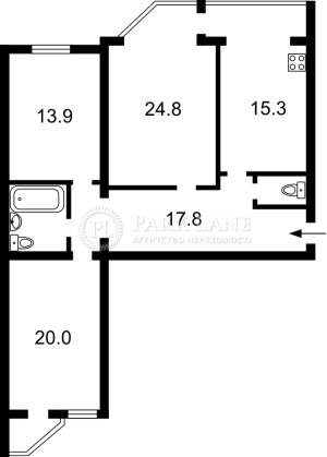 Квартира W-7438892, Здановской Юлии (Ломоносова), 58а, Киев - Фото 3
