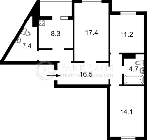 Квартира W-7438923, Софии Русовой, 3, Киев - Фото 3
