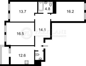 Квартира W-7439089, Берестейський просп. (Перемоги просп.), 65а, Київ - Фото 2