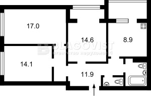 Квартира W-7368575, Гмирі Б., 10/40, Київ - Фото 2
