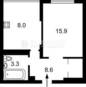 Квартира W-7379889, Крушельницкой Соломии, 13, Киев - Фото 5