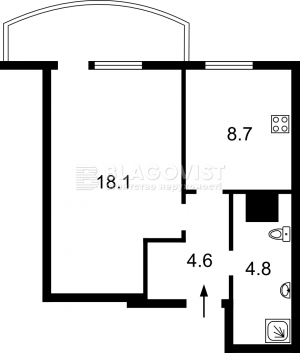 Квартира W-7302214, Пасхаліна Юрія (Ілліча), 17, Київ - Фото 3