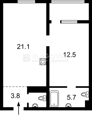Квартира W-7401149, Заречная, 6к3, Киев - Фото 11