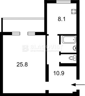 Квартира W-7312574, Гончара О., 90/92, Київ - Фото 11