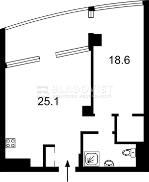 Квартира W-7424421, Иоанна Павла II (Лумумбы Патриса), 12, Киев - Фото 15