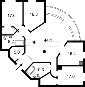 Квартира W-7314250, Жилянская, 59, Киев - Фото 2