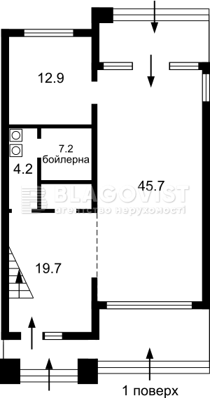Дом W-7199929, Днепровская, Лебедевка (Вышгородский) - Фото 2