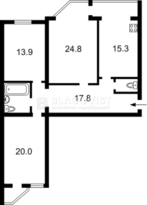 Квартира W-7444010, Здановської Юлії (Ломоносова), 58а, Київ - Фото 2