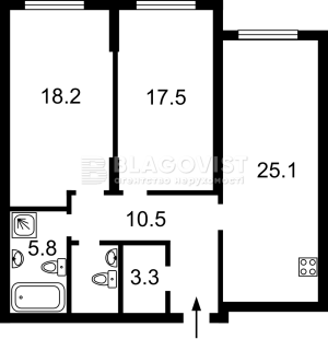Квартира W-7429573, Князя Романа Мстиславича (Жмаченка Генерала), Київ - Фото 3