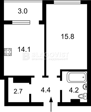 Квартира W-7431039, Дніпровська наб., Київ - Фото 3