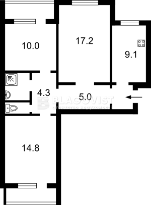 Квартира W-7432804, Руденко Ларисы, 7, Киев - Фото 5