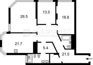 Квартира W-7433671, Антонова Авиаконструктора, 2б, Киев - Фото 3