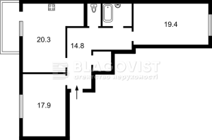 Квартира W-7436293, Тютюнника Василия (Барбюса Анри), Киев - Фото 1