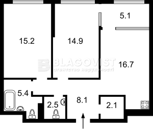 Квартира W-7442550, Причальная, Киев - Фото 1