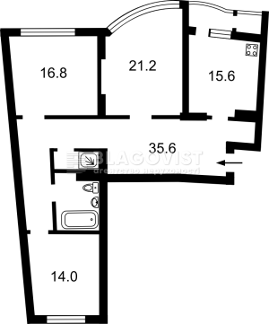 Квартира W-7442556, Днепровская наб., Киев - Фото 6
