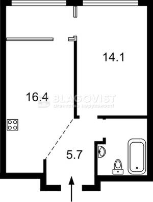 Квартира W-7424239, Некрасова Віктора (Північно-Сирецька), 10а, Київ - Фото 2