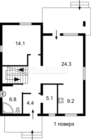Будинок W-7392829, Білогородка - Фото 14