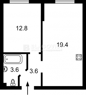 Квартира W-7300324, Максимовича Михайла (Трутенка Онуфрія), 26в, Київ - Фото 11