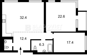 Квартира W-7345373, Федорова Івана, 2а, Київ - Фото 3