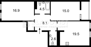 Квартира W-7394748, Бердника Олеся, 1в, Киев - Фото 1