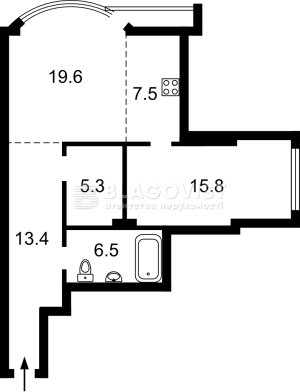Квартира W-7424266, Тютюнника Василя (Барбюса Анрі), 37/1, Київ - Фото 11