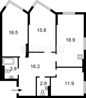 Квартира W-7426451, Львівська, 18б, Київ - Фото 1