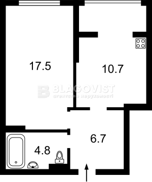 Квартира W-7452154, Феодосийская, 1а, Киев - Фото 1