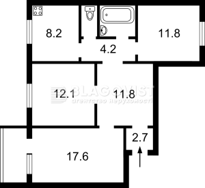 Квартира W-7452158, Чернобыльская, 24/26, Киев - Фото 12