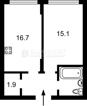 Квартира W-7453310, Набережно-Рибальська дорога, 27, Київ - Фото 1
