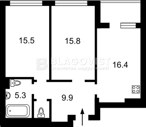 Квартира W-7453568, Фортечный тупик (Тверской тупик), 7в, Киев - Фото 12